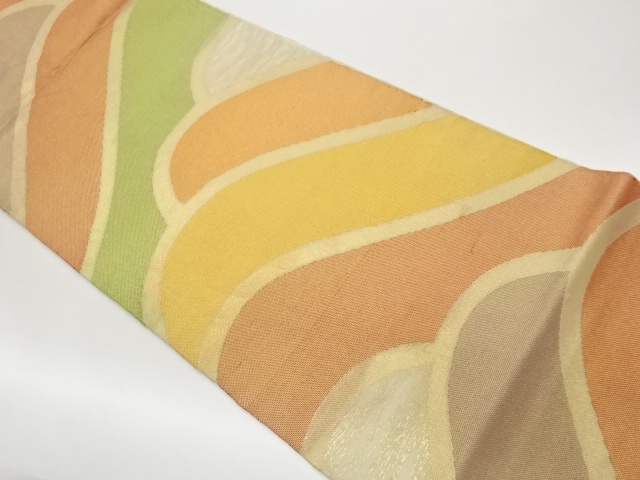 JAPANESE FUKURO OBI FOR SUMMER / WOVEN ABSTRACT
